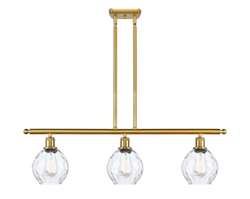 Innovations 516-3I-SG-G362-LED LED Island Pendant, Satin Gold