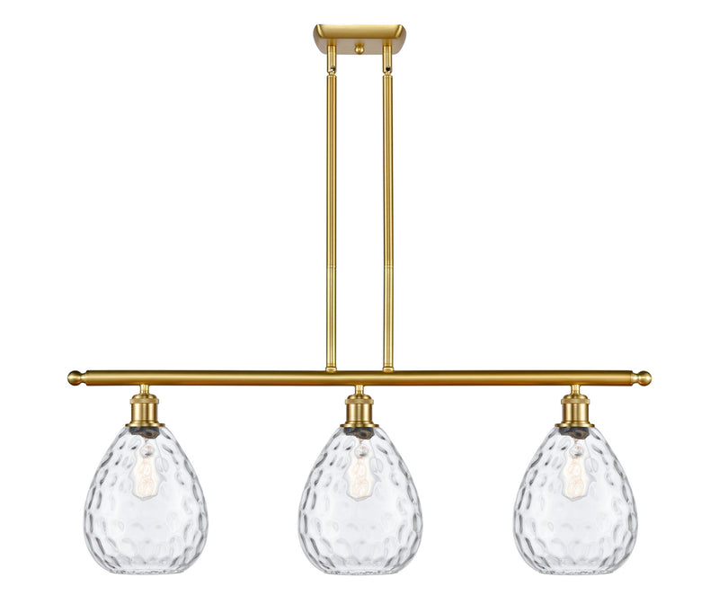 Innovations 516-3I-SG-G372-LED LED Island Pendant, Satin Gold