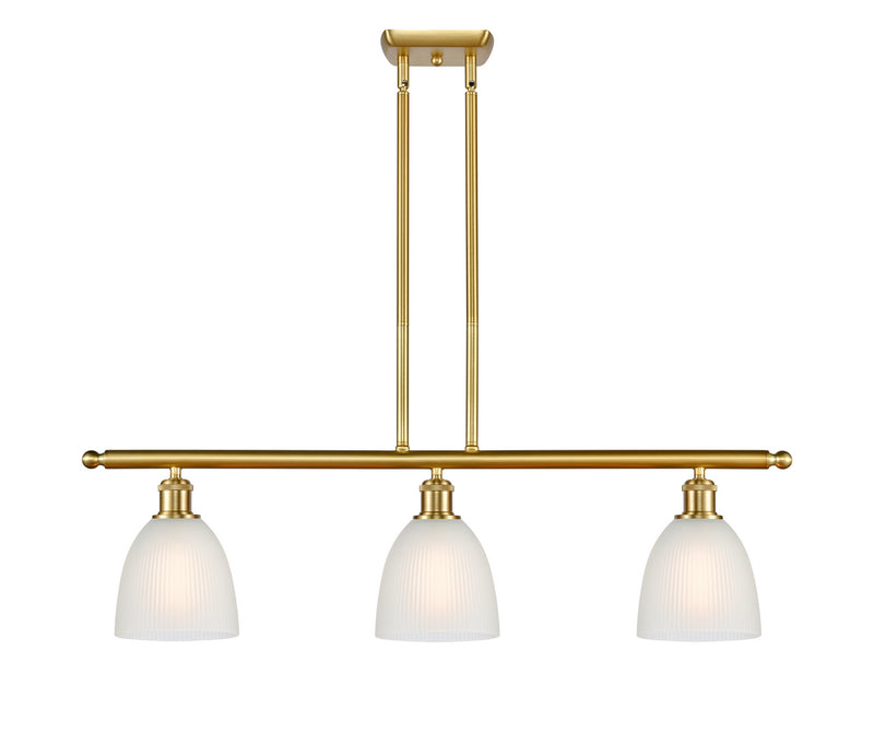 Innovations 516-3I-SG-G381-LED LED Island Pendant, Satin Gold