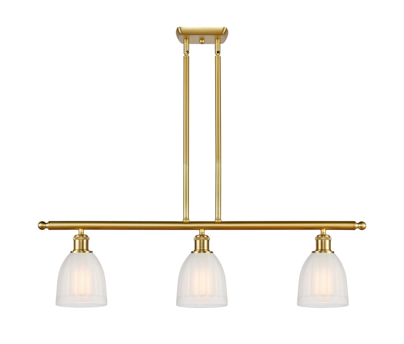 Innovations 516-3I-SG-G441-LED LED Island Pendant, Satin Gold