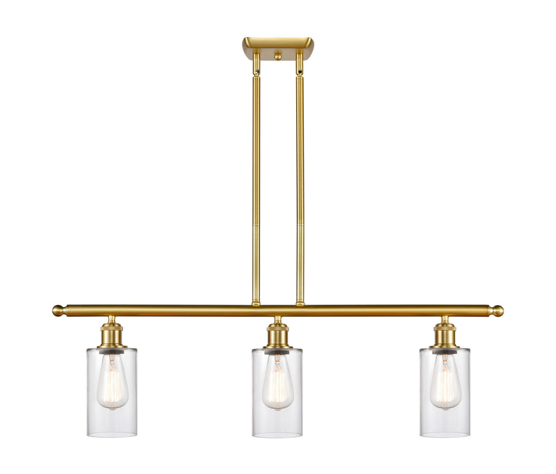 Innovations 516-3I-SG-G802-LED LED Island Pendant, Satin Gold