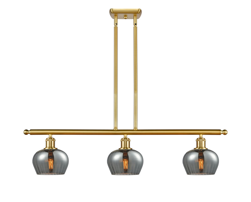 Innovations 516-3I-SG-G93-LED LED Island Pendant, Satin Gold