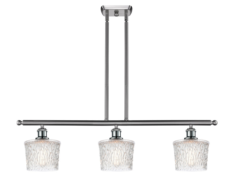 Innovations 516-3I-SN-G402 Three Light Island Pendant, Brushed Satin Nickel