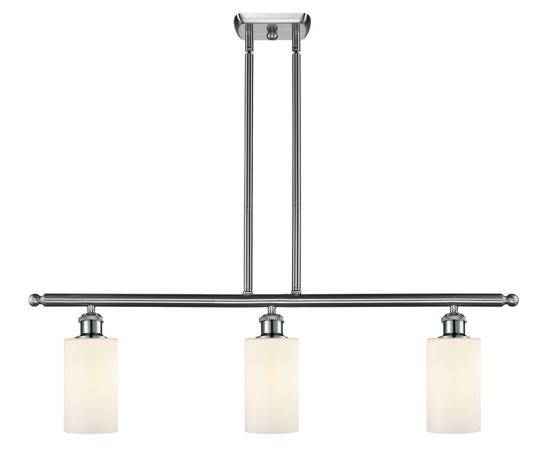 Innovations 516-3I-SN-G801 Three Light Island Pendant, Brushed Satin Nickel