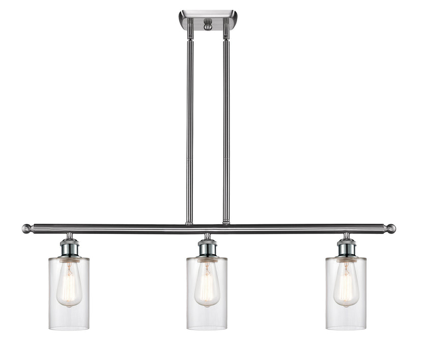 Innovations 516-3I-SN-G802 Three Light Island Pendant, Brushed Satin Nickel