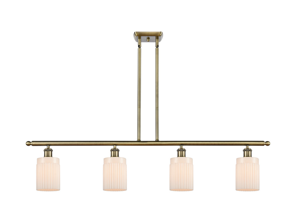 Innovations 516-4I-AB-G341 Four Light Island Pendant, Antique Brass