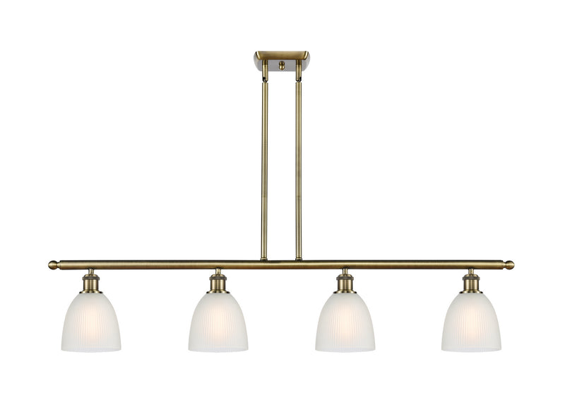 Innovations 516-4I-AB-G381 Four Light Island Pendant, Antique Brass