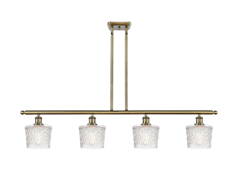 Innovations 516-4I-AB-G402 Four Light Island Pendant, Antique Brass
