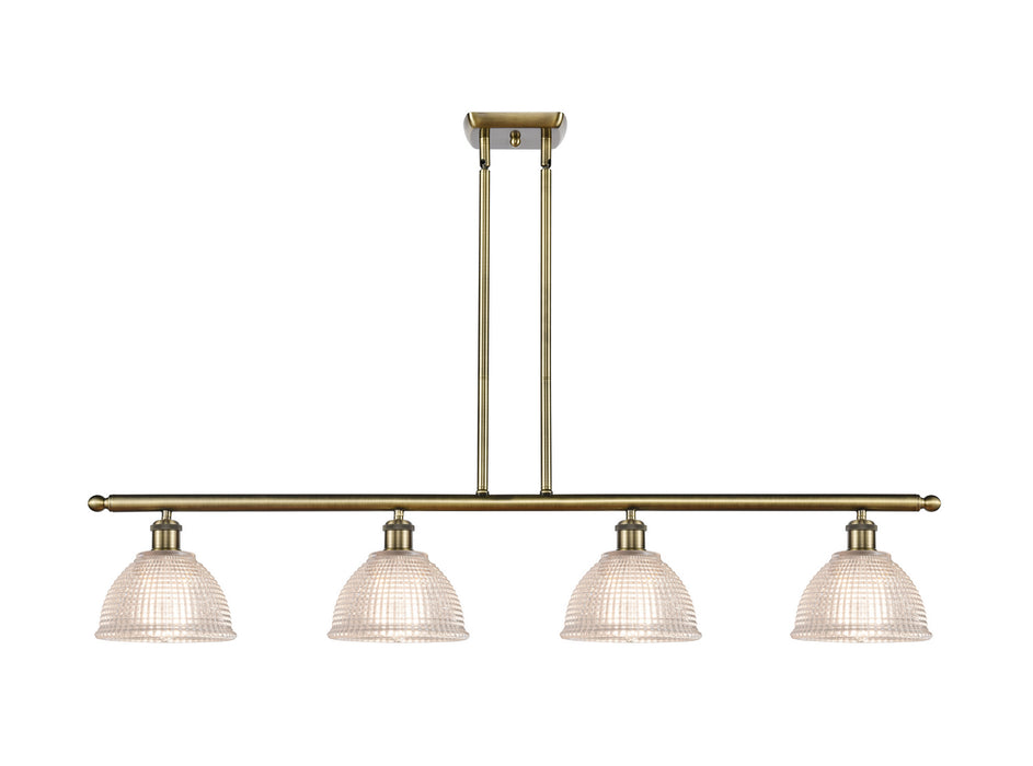 Innovations 516-4I-AB-G422 Four Light Island Pendant, Antique Brass