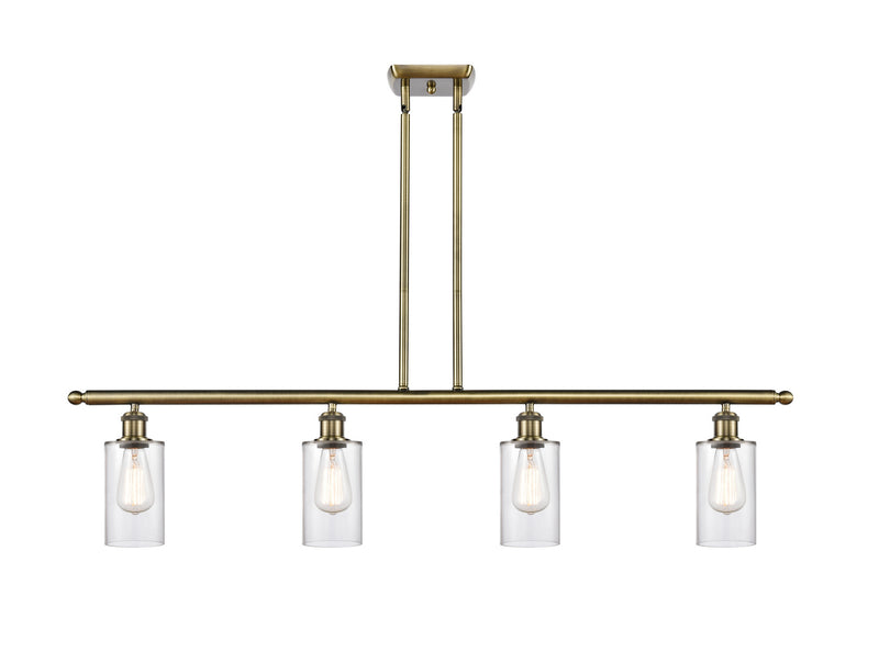 Innovations 516-4I-AB-G802 Four Light Island Pendant, Antique Brass