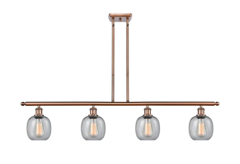 Innovations 516-4I-AC-G104-LED LED Island Pendant, Antique Copper