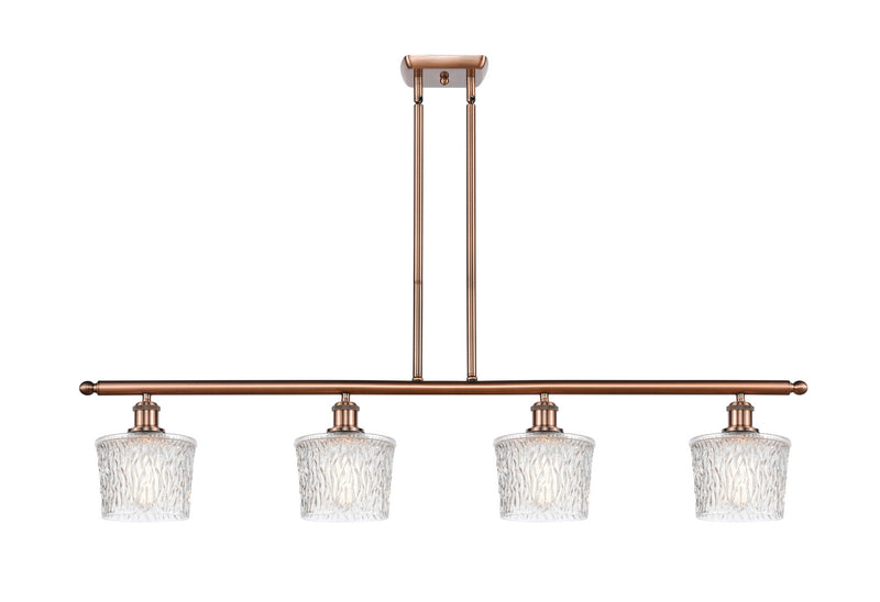 Innovations 516-4I-AC-G402 Four Light Island Pendant, Antique Copper