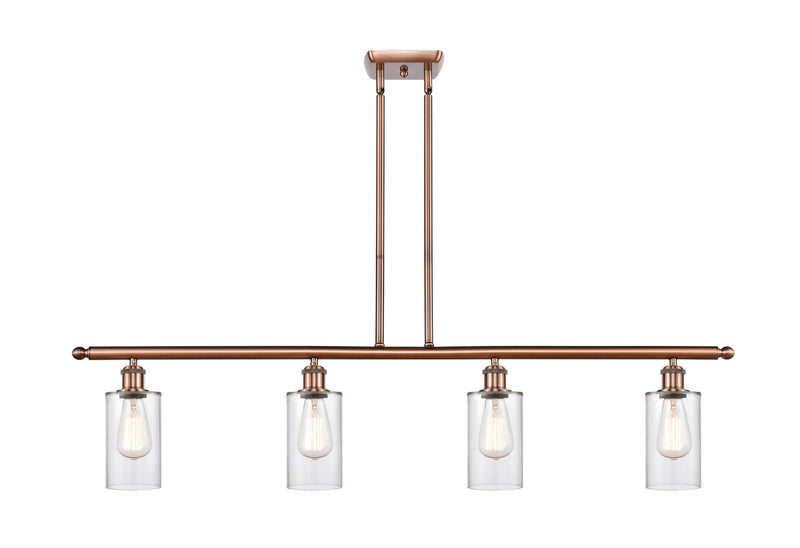 Innovations 516-4I-AC-G802 Four Light Island Pendant, Antique Copper
