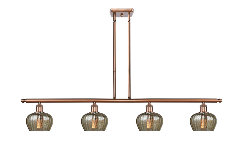 Innovations 516-4I-AC-G96-LED LED Island Pendant, Antique Copper