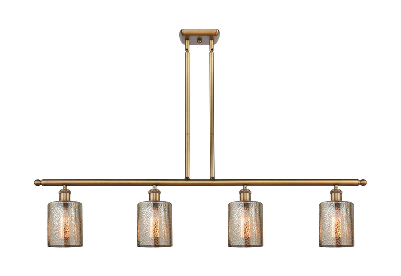 Innovations 516-4I-BB-G116 Four Light Island Pendant, Brushed Brass
