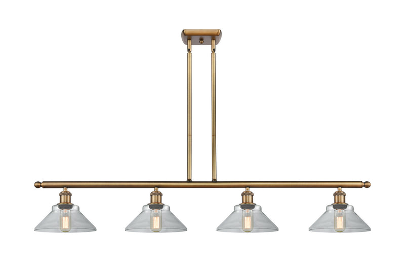 Innovations 516-4I-BB-G132-LED LED Island Pendant, Brushed Brass