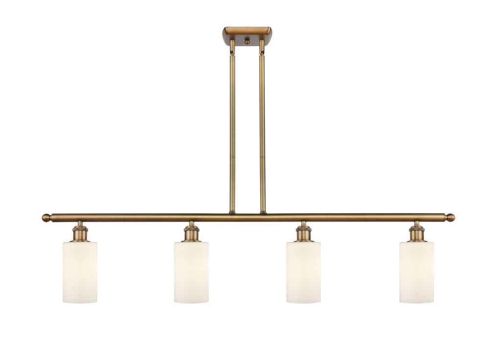 Innovations 516-4I-BB-G801 Four Light Island Pendant, Brushed Brass