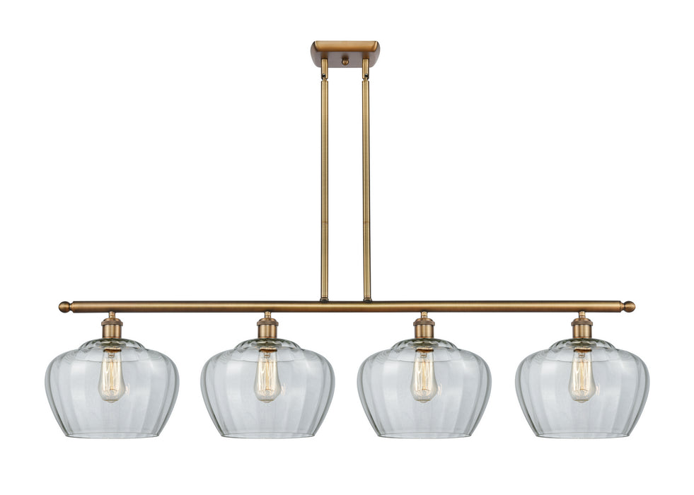 Innovations 516-4I-BB-G92-L Four Light Island Pendant, Brushed Brass