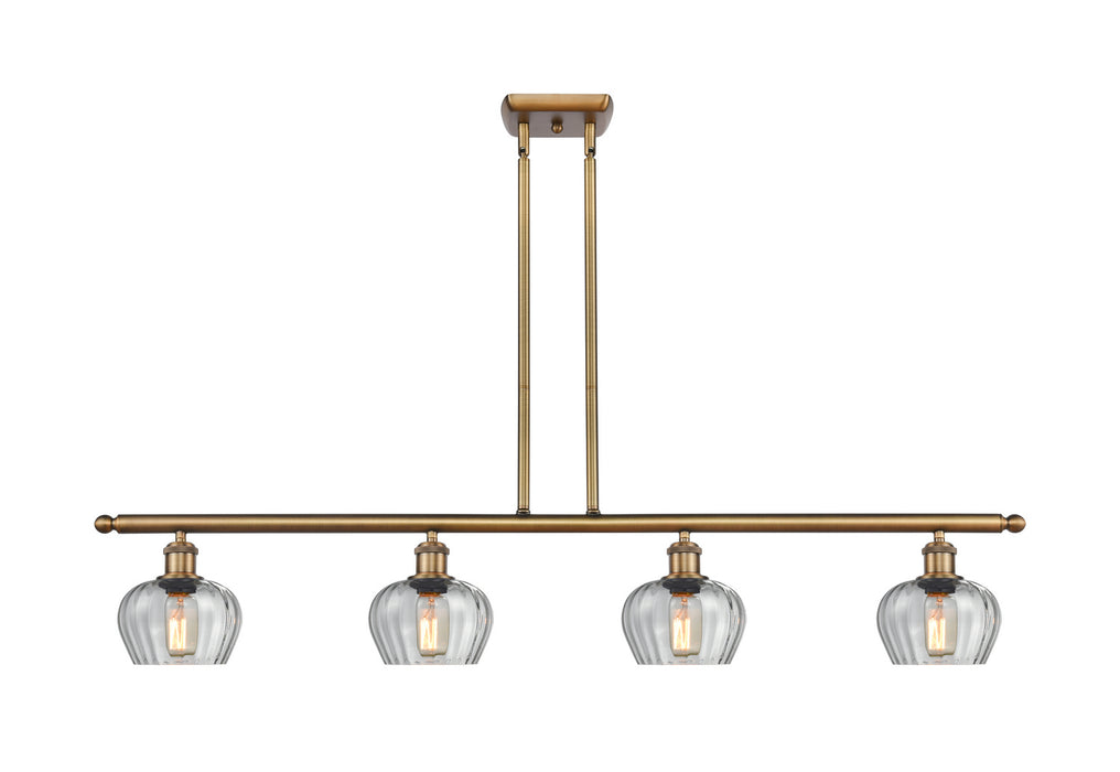 Innovations 516-4I-BB-G92-LED LED Island Pendant, Brushed Brass