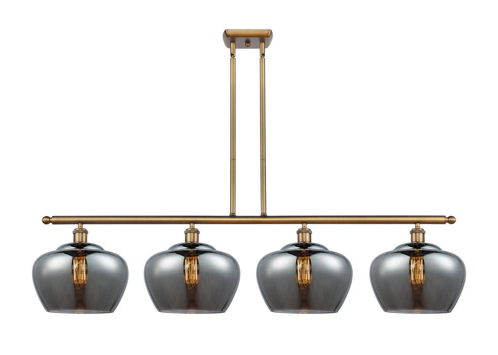 Innovations 516-4I-BB-G93-L Four Light Island Pendant, Brushed Brass