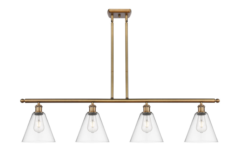 Innovations 516-4I-BB-GBC-82 Four Light Island Pendant, Brushed Brass