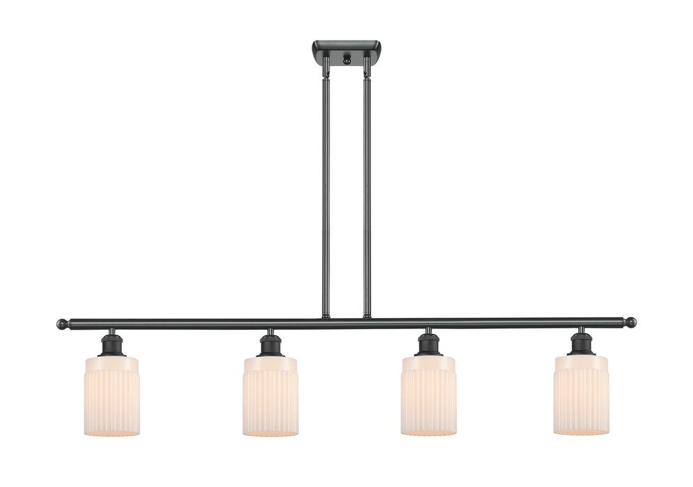 Innovations 516-4I-BK-G341 Four Light Island Pendant, Matte Black