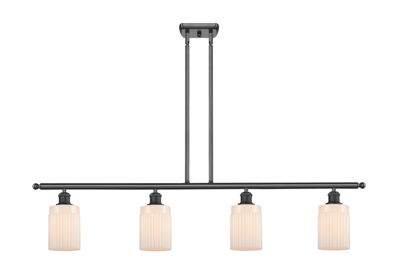 Innovations 516-4I-BK-G341-LED LED Island Pendant, Matte Black