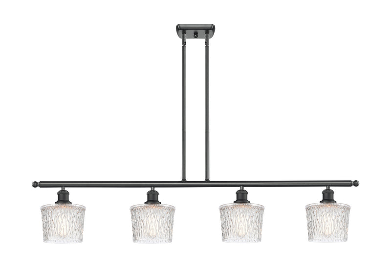 Innovations 516-4I-BK-G402 Four Light Island Pendant, Matte Black