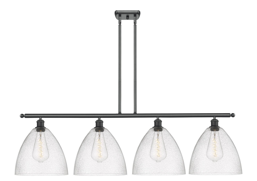 Innovations 516-4I-BK-GBD-124 Four Light Island Pendant, Matte Black