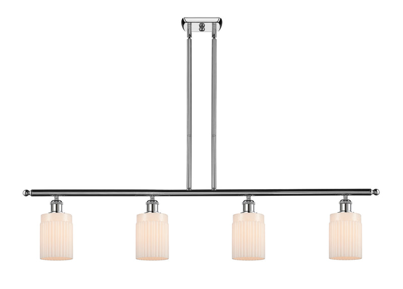 Innovations 516-4I-PC-G341 Four Light Island Pendant, Polished Chrome