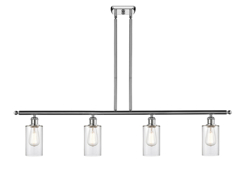 Innovations 516-4I-PC-G802 Four Light Island Pendant, Polished Chrome