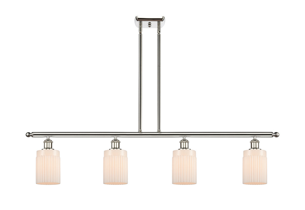 Innovations 516-4I-PN-G341 Four Light Island Pendant, Polished Nickel