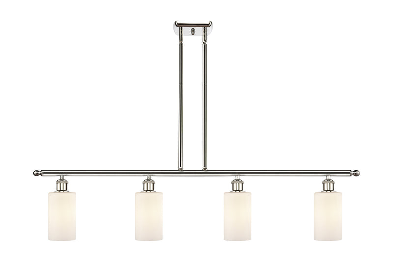 Innovations 516-4I-PN-G801 Four Light Island Pendant, Polished Nickel