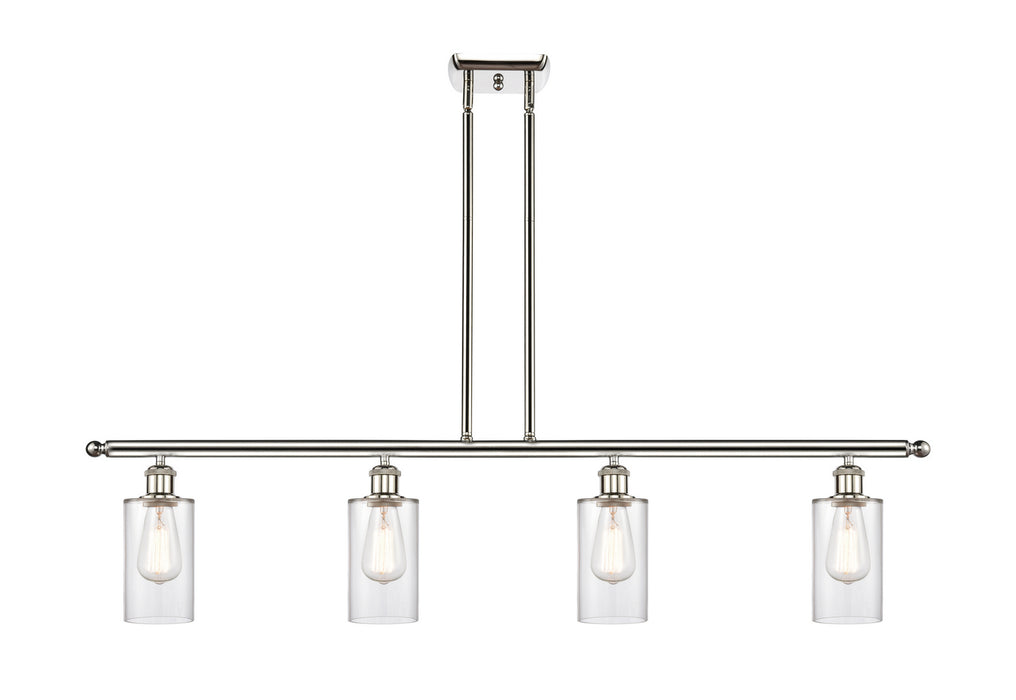 Innovations 516-4I-PN-G802 Four Light Island Pendant, Polished Nickel