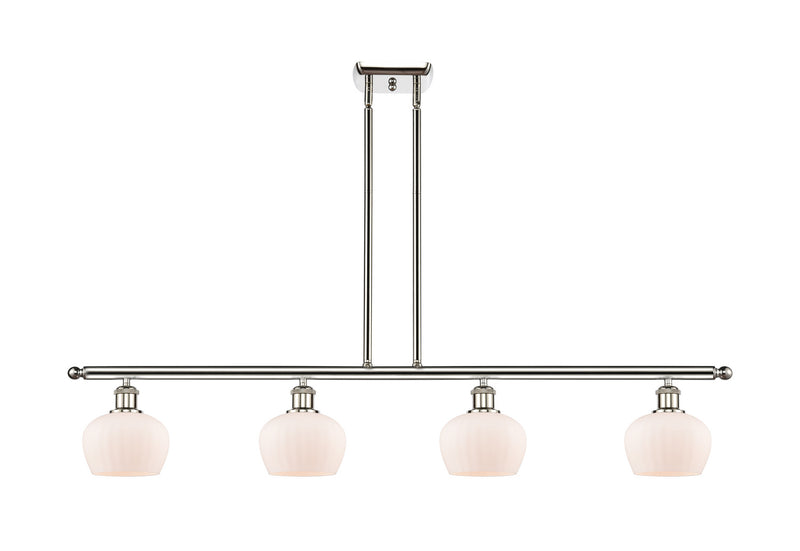 Innovations 516-4I-PN-G91 Four Light Island Pendant, Polished Nickel