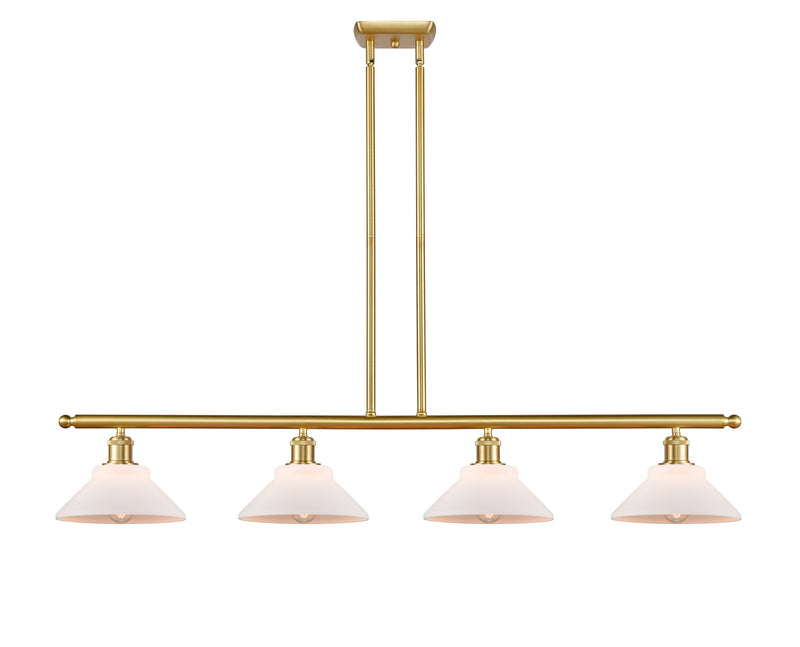 Innovations 516-4I-SG-G131-LED LED Island Pendant, Satin Gold