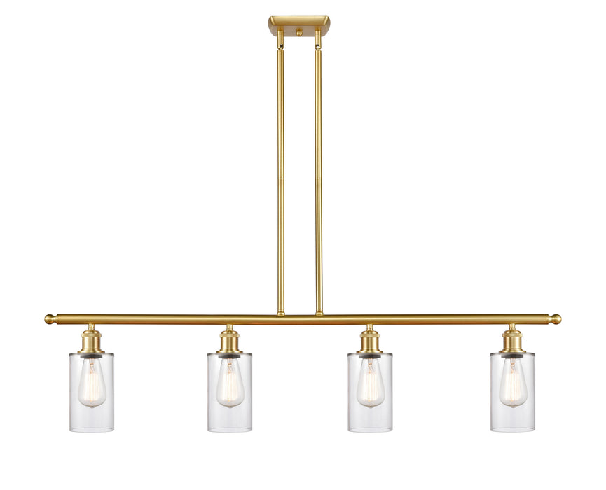 Innovations 516-4I-SG-G802 Four Light Island Pendant, Satin Gold