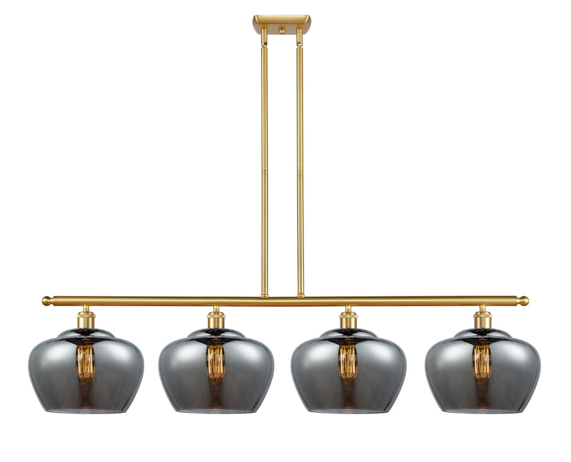 Innovations 516-4I-SG-G93-L Four Light Island Pendant, Satin Gold