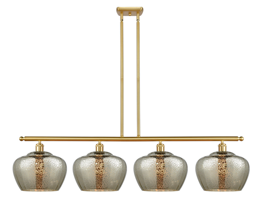 Innovations 516-4I-SG-G96-L Four Light Island Pendant, Satin Gold