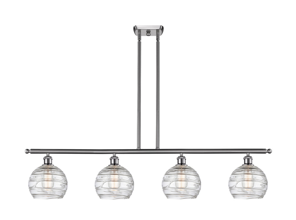 Innovations 516-4I-SN-G1213-8 Four Light Island Pendant, Brushed Satin Nickel