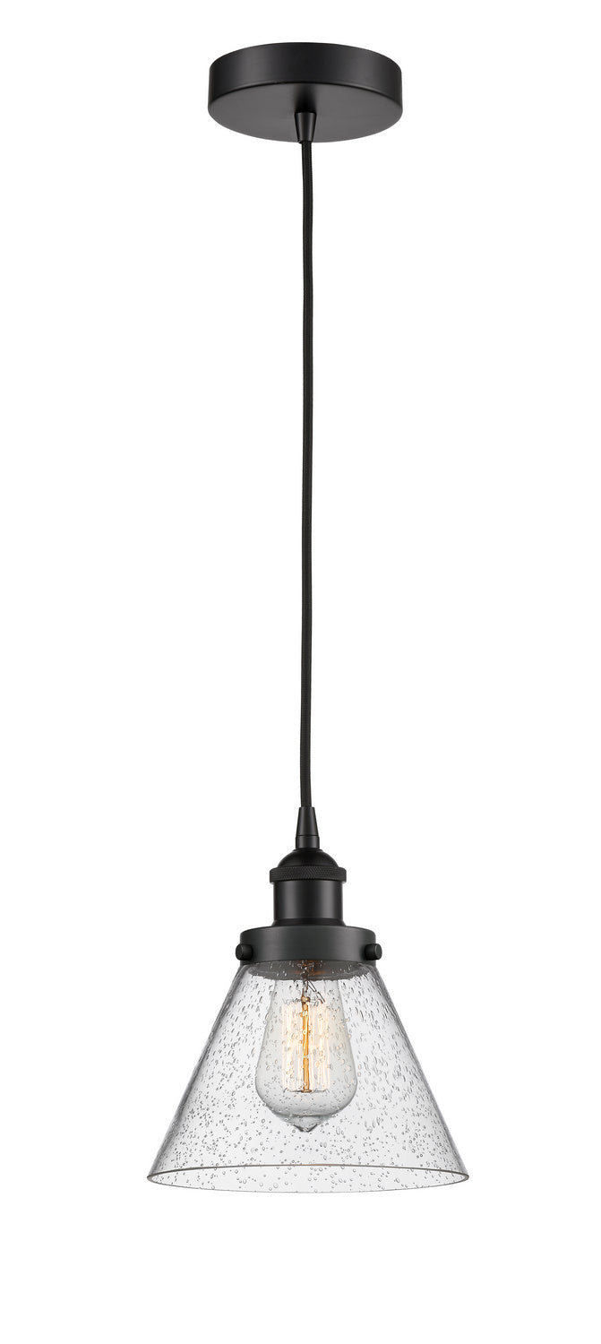 Innovations 616-1PH-BK-G44 One Light Mini Pendant, Matte Black