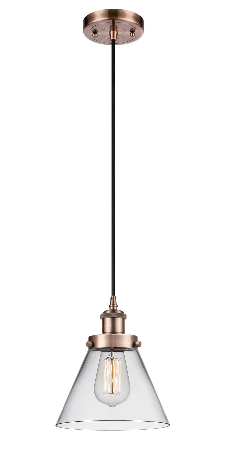 Innovations 916-1P-AC-G42 One Light Mini Pendant, Antique Copper