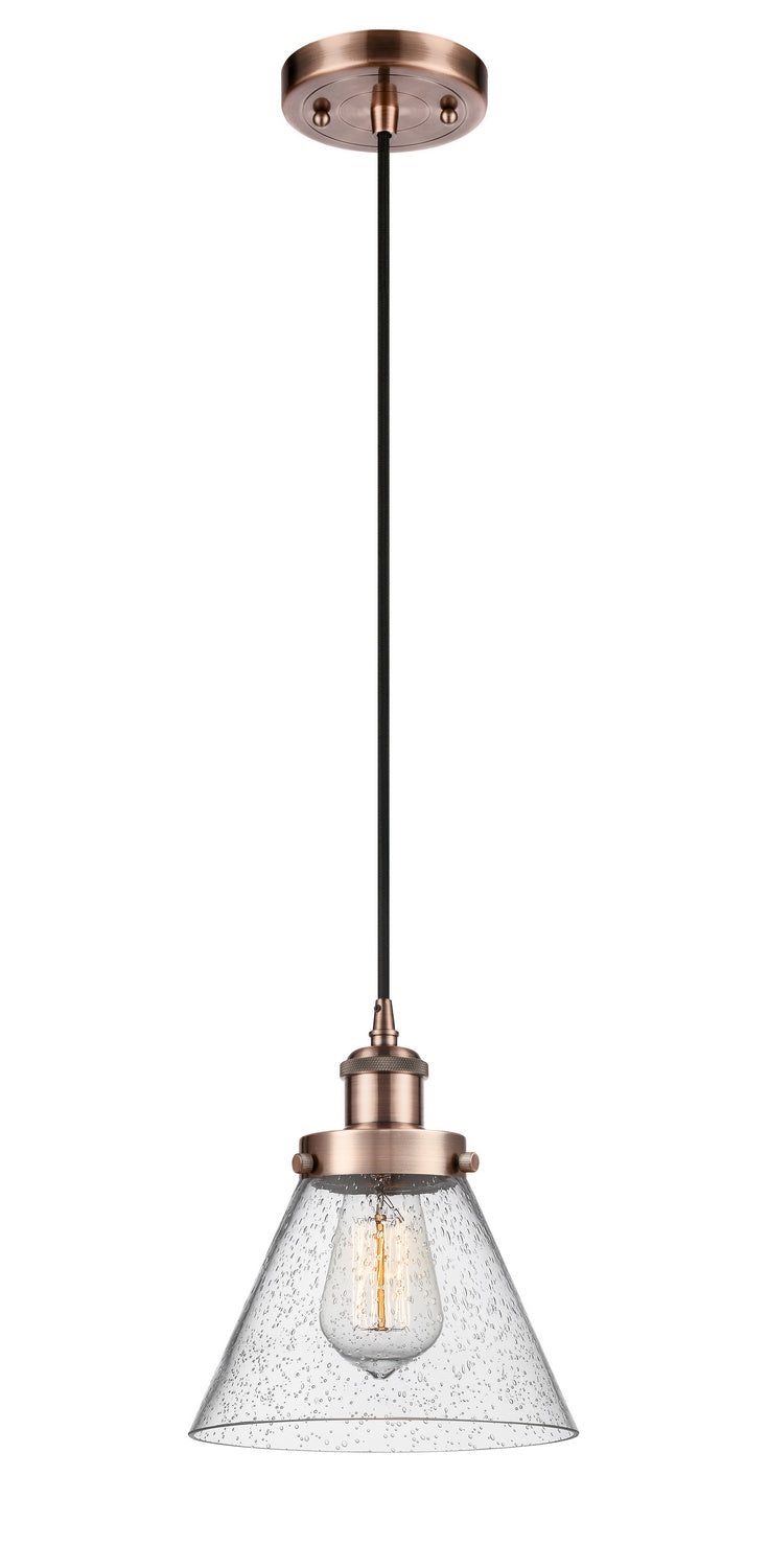 Innovations 916-1P-AC-G44 One Light Mini Pendant, Antique Copper