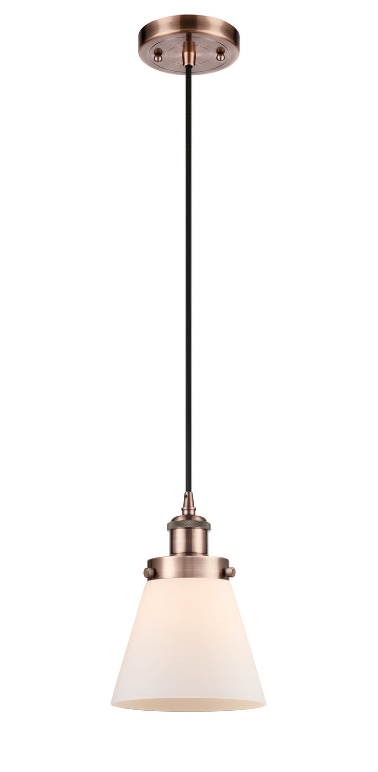 Innovations 916-1P-AC-G61 One Light Mini Pendant, Antique Copper