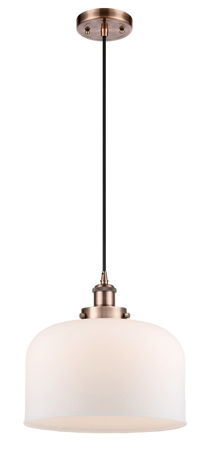 Innovations 916-1P-AC-G71-L One Light Mini Pendant, Antique Copper