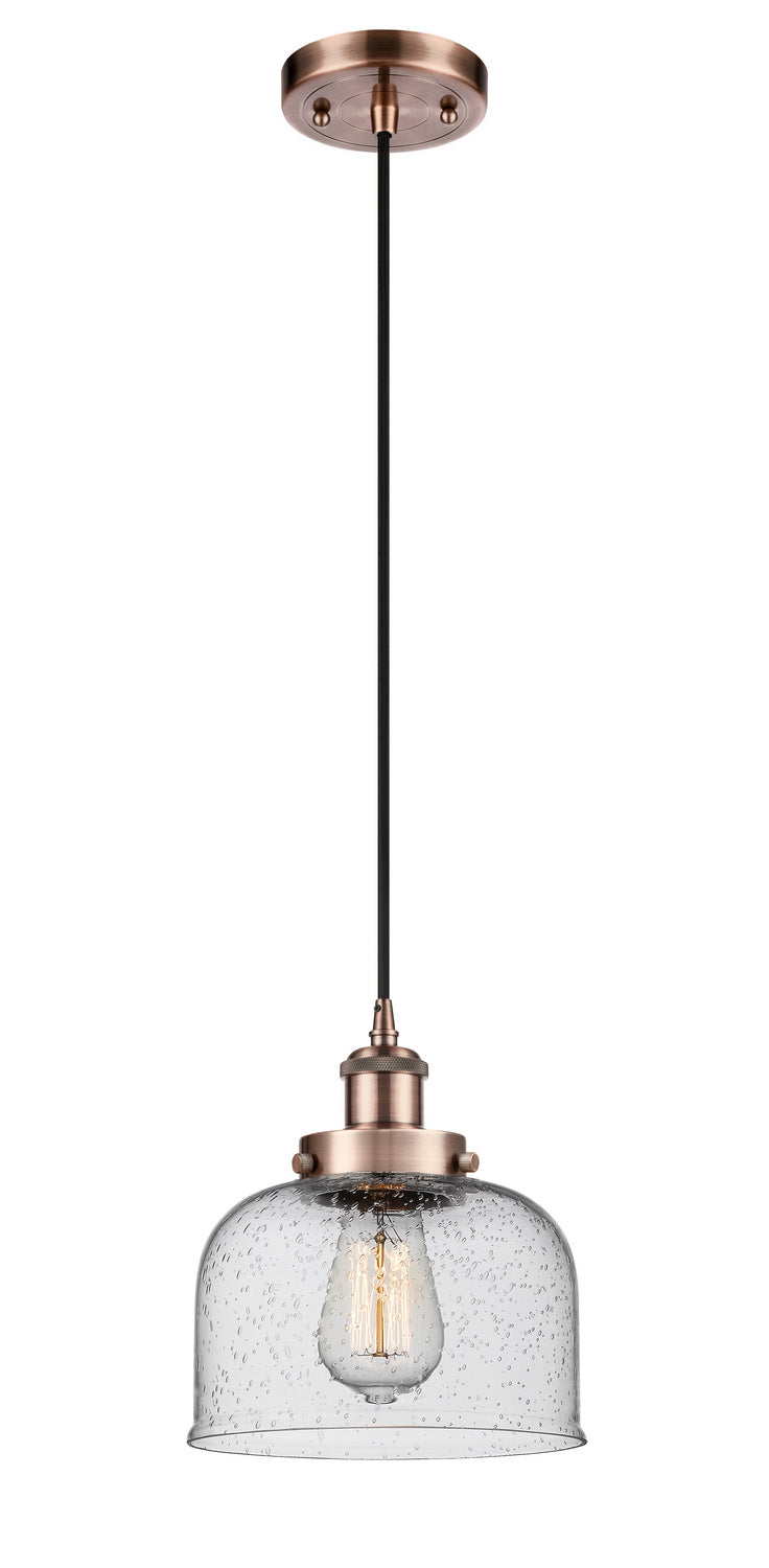 Innovations 916-1P-AC-G74 One Light Mini Pendant, Antique Copper