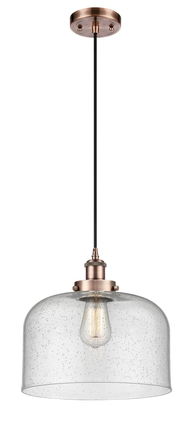 Innovations 916-1P-AC-G74-L One Light Mini Pendant, Antique Copper