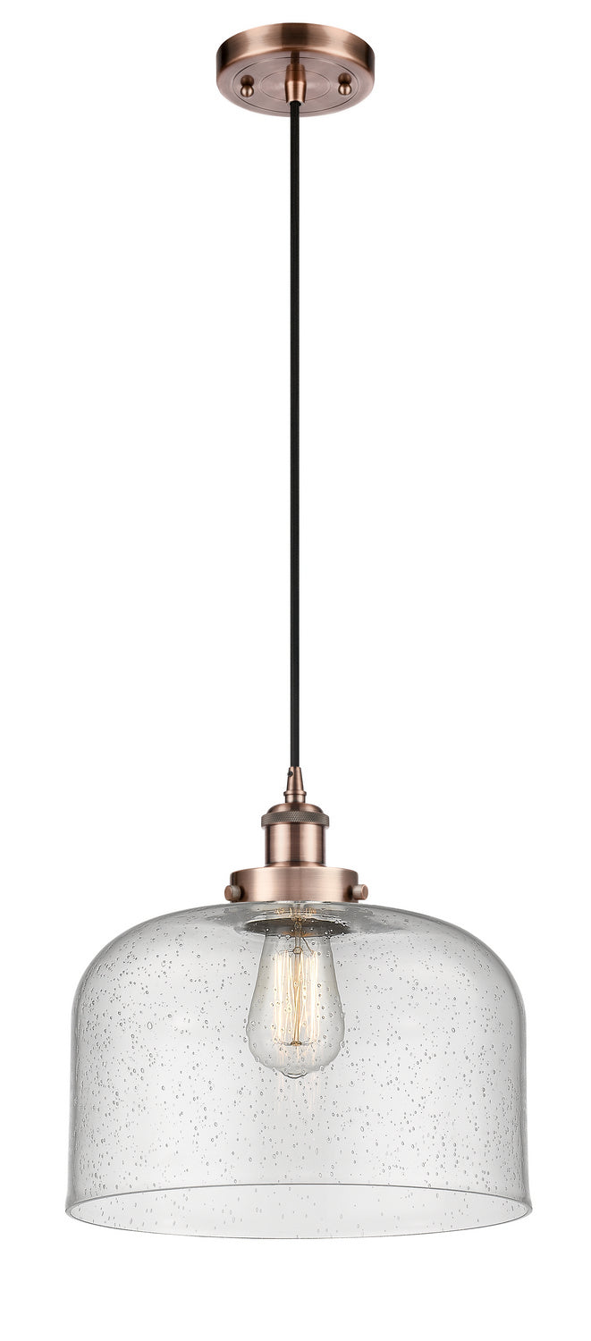 Innovations 916-1P-AC-G74-L-LED LED Mini Pendant, Antique Copper