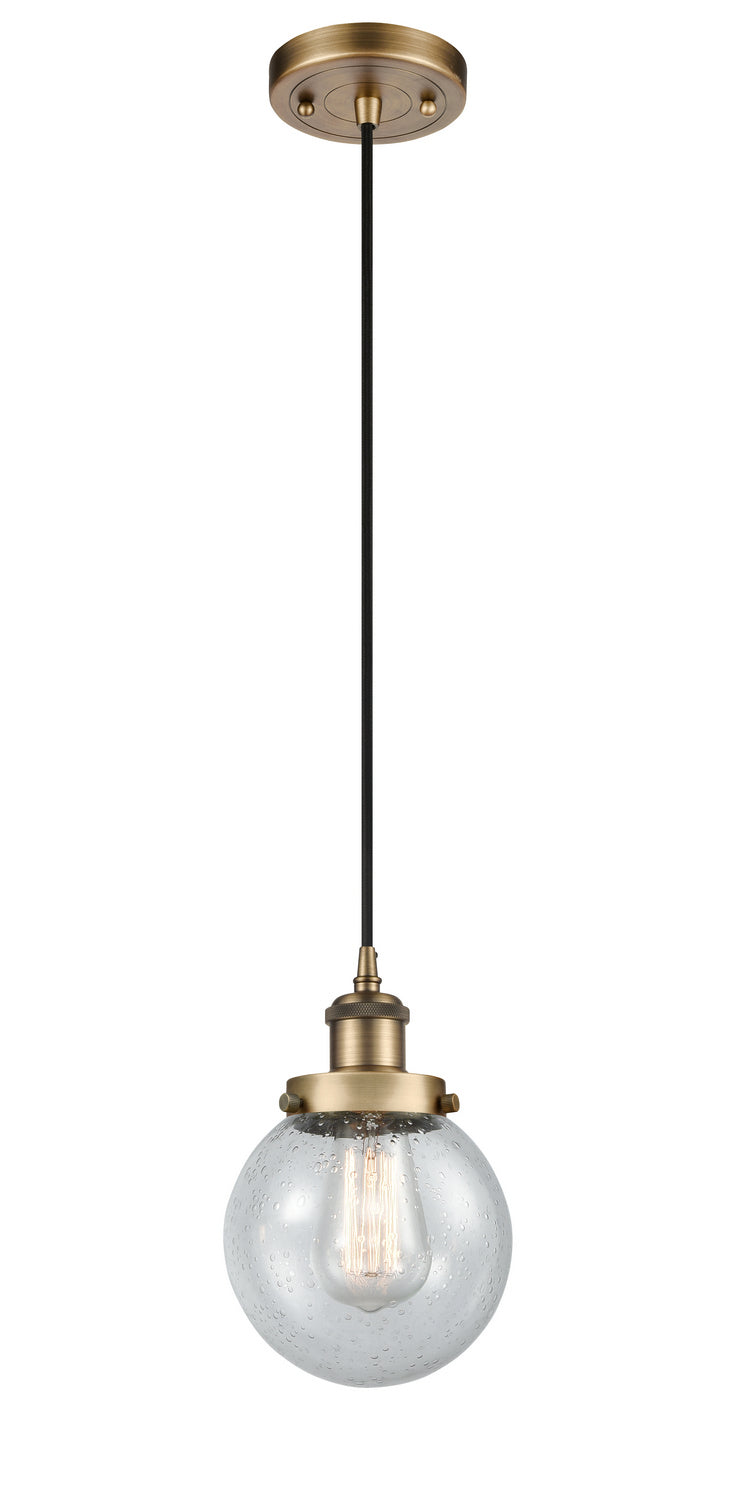 Innovations 916-1P-BB-G204-6-LED LED Mini Pendant, Brushed Brass
