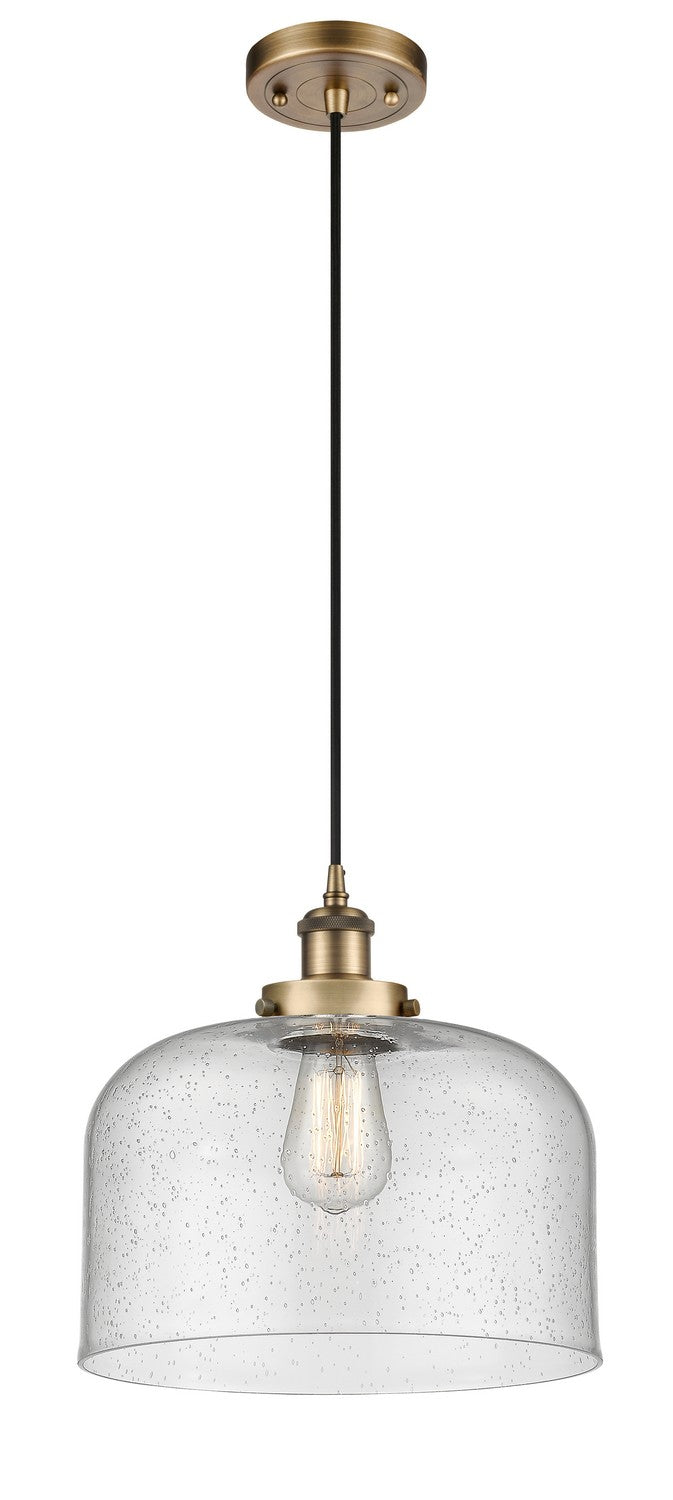 Innovations 916-1P-BB-G74-L One Light Mini Pendant, Brushed Brass